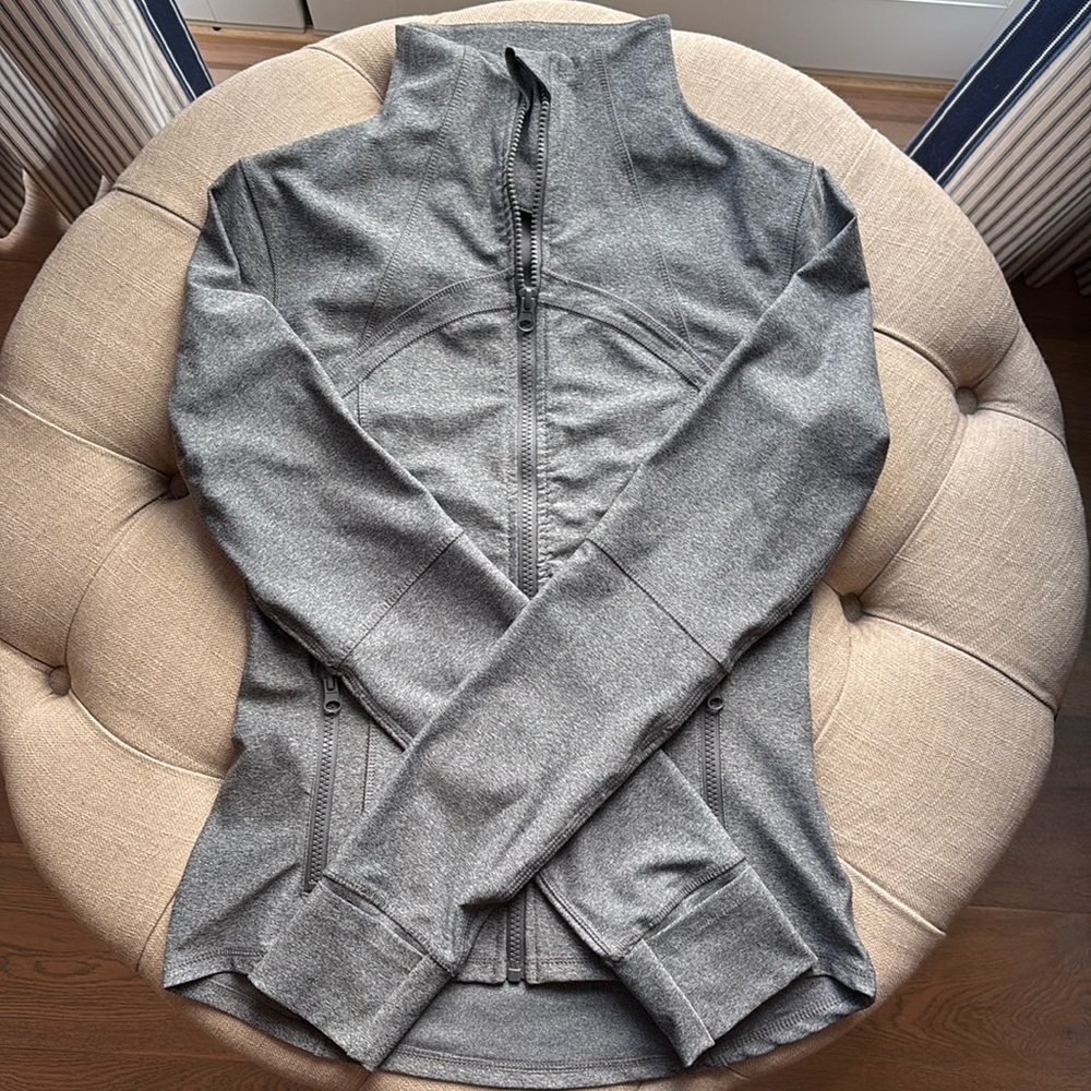 Gray Women's Zip-Front Jacket